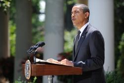 Barack Obama lors de son discours du 25 juin dernier