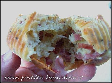 Muffin fromager crousti-moelleux: emmental,bacon & graines de moutarde