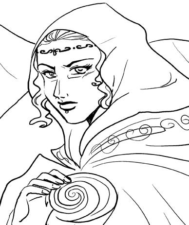 Croquis de shet-mouton et inachevé