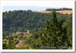 Vue du village de Roumoules depuis l'une des 7 Collines