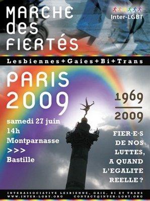 Gay pride Paris 2009