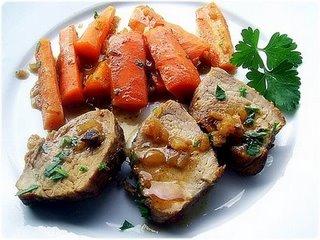 Filet mignon de porc aux carottes