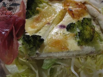tarte salée asperges et brocolis