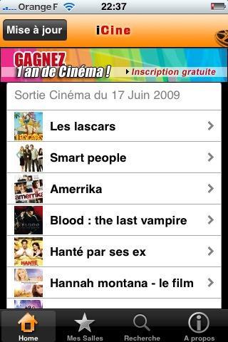 iCiné iCiné 6 applications iPhone gratuites « spécial actualité »