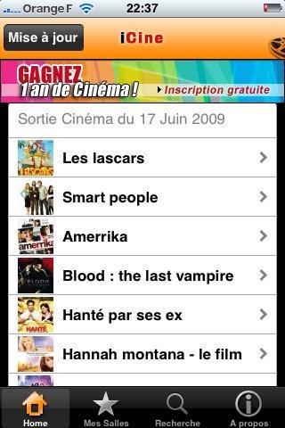 iCiné 6 applications iPhone gratuites « spécial actualité »