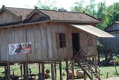 Maison traditionnelle Khmer