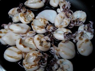 Seiches sautées à l'ail