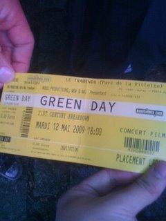 Review Concert : Green Day au Trabendo 12/05/09