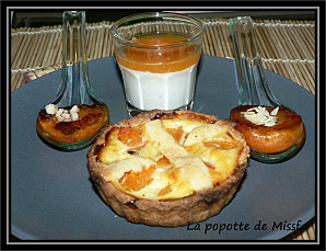 Panna cotta vanille coulis d'abricot