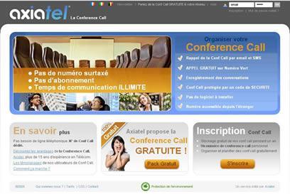 HomeConfAxiatel Axiatel lance un service de Conference Call 100 % gratuit
