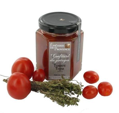 Confiture potagère Tomate-Thym,Epicerie de Provence