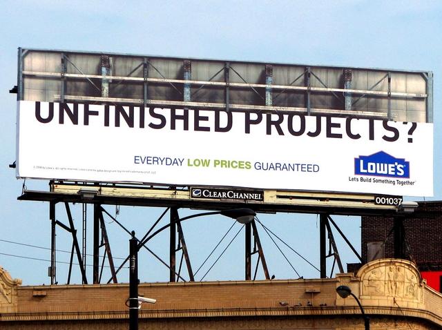 La pub du jour : Encore un travail à moitié fini [Bâtiment]