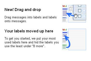 Drag and Drop dans Gmail