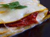 Lasagnes végétales courgettes/tomates confites/basilic/mozarella