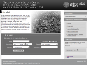 Un Livre Mémorial aux victimes du National Socialisme, à Vienne