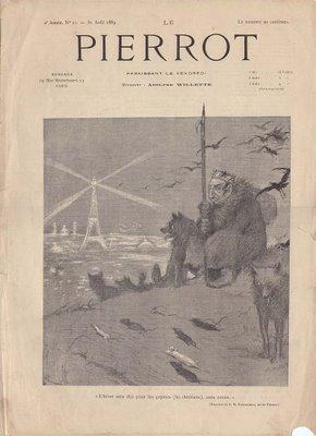 LE PIERROT, bibliographie illustrée, du N° 5 de 1889 au dernier n° de 1891