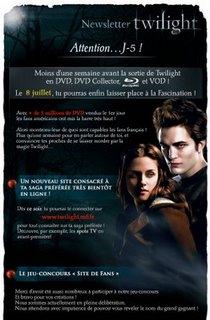 Twilight : Sortie du dvd