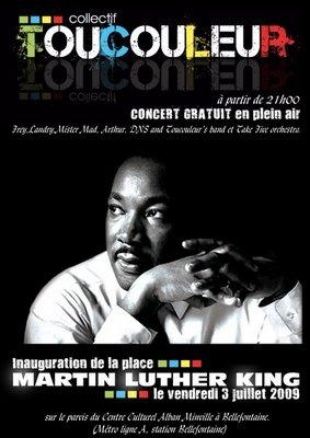Concert gratuit pour l'inauguration de la place Martin Luther King