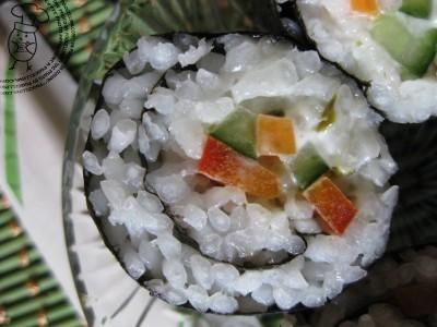 mes premiers maki sushi aux légumes 