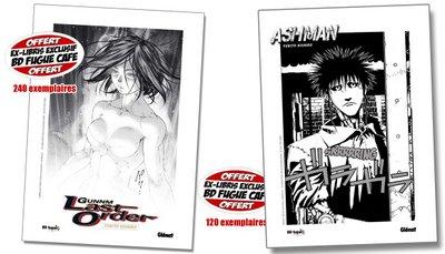 des ex-libris exclusifs BD Fugue pour les Mangas de Yukito Kishiro :)
