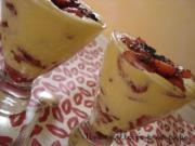 Coupe de fraises, menthe, poivre et balsamique, crème mascarpone vanillée