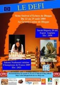 5 éme Festival d'échecs de Dieppe du 23 au 29 août 2009
