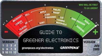Greenpeace - Guide pour une high-tech responsable - 12ème édition - juillet 2009