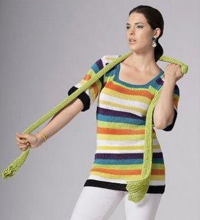 tricot pull echarpe