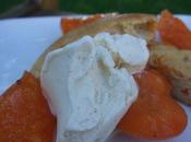 crème glacée vanille financiers abricots