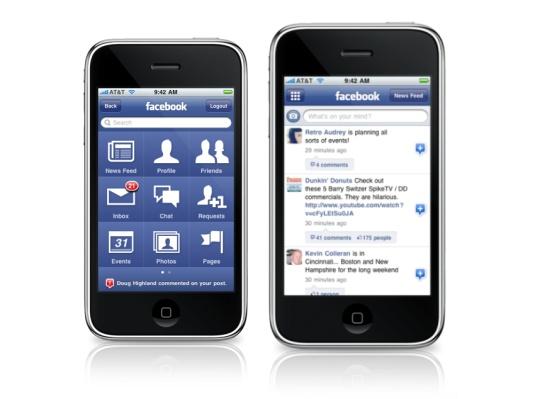 Appli iphone facebook nouvelle version