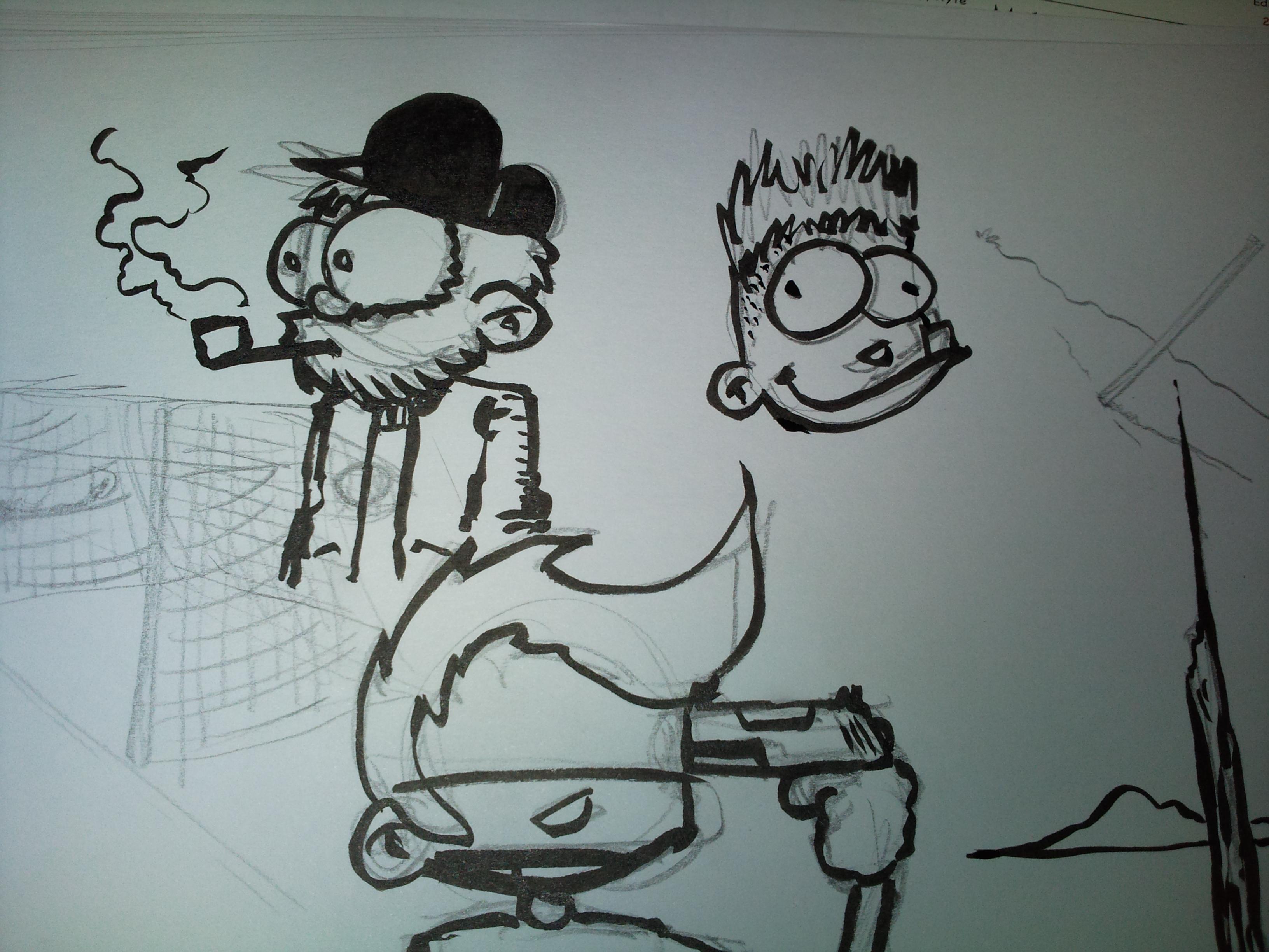 En attendant, j’fais du pentel