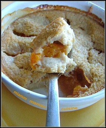 Clafoutis acidulé, abricot noix de coco