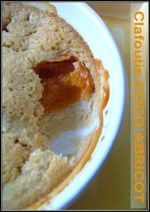 Clafoutis acidulé, abricot noix de coco