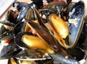 Moules bouchot tomates cerises, bacon ricotta