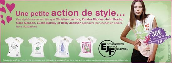 Les T-shirts Environmental Justice Foundation