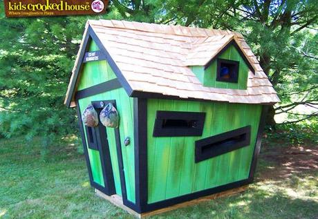 Kids Crooked House // custom playhouses for kids