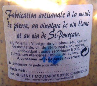 La moutarde de Charroux dans l'Allier