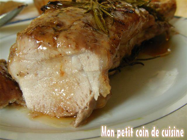 Filet mignon de porc sauce sucrée-salée citron-calvados