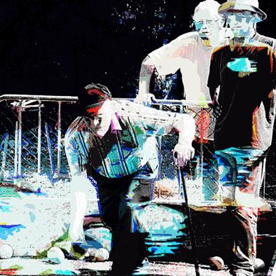 pétanque - partie de boules