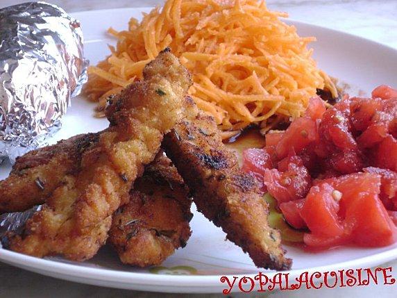 BLANCS DE POULET PANES A LA CIBOULETTE