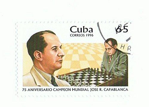 Série de timbres pour le 75 éme anniversaire de José Raul Capablanca