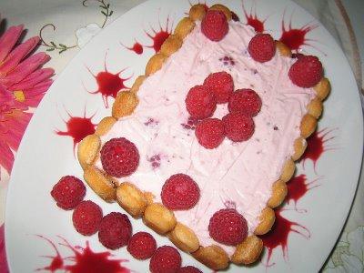 Terrine au yaourt et framboises!!!!
