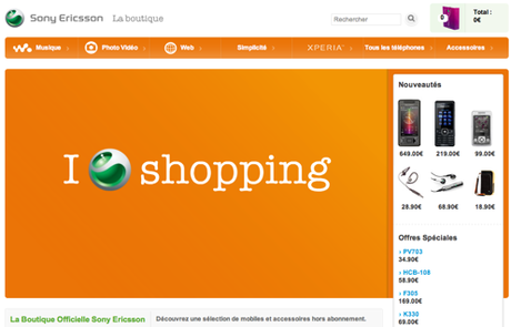 Sony Ericsson : boutique en ligne et “Rachael” !!!