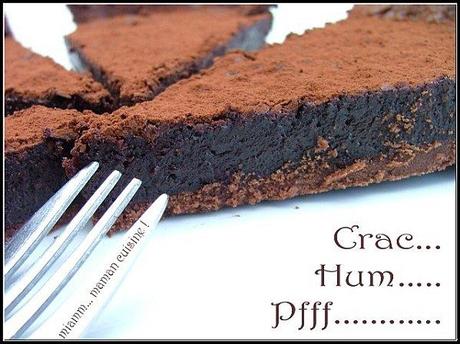 Réservée aux chocopathes : la tarte choco, choco, chocolat !