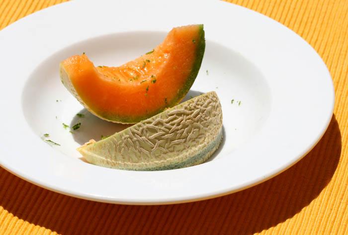 Melon cantaloupe charentais brodé