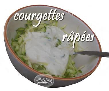 ~~ Courgettes râpées / (bonus : Lechat pour Myriam) ~~