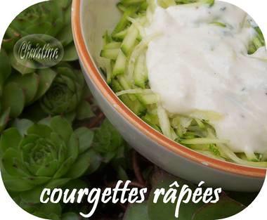 ~~ Courgettes râpées / (bonus : Lechat pour Myriam) ~~