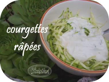 ~~ Courgettes râpées / (bonus : Lechat pour Myriam) ~~