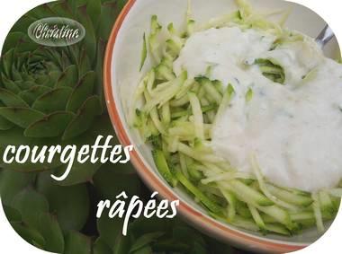 ~~ Courgettes râpées / (bonus : Lechat pour Myriam) ~~