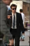 Robert Pattinson sur le set de Remember Me